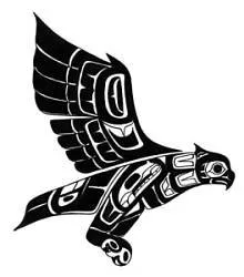 Haida tribal owl tattoo sketch showing wisdom attributes