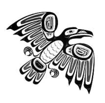 Haida raven trickster formline tattoo graphic
