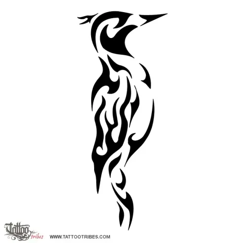 Fire woodpecker