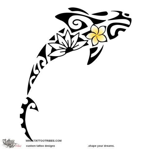 Ma'o (Shark) tattoo design thumbnail