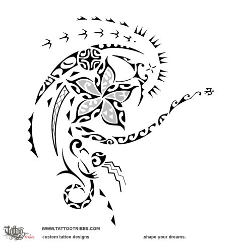 Soleil (Importance) tattoo design thumbnail