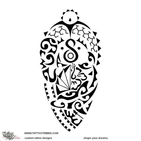 Tamau (To keep in memory) tattoo design thumbnail
