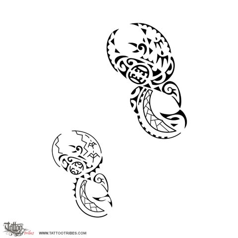 Phoenix twist (Eternity) tattoo design thumbnail