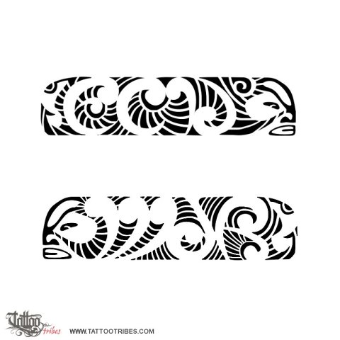 ECD WJR (Maorigrams) tattoo design thumbnail