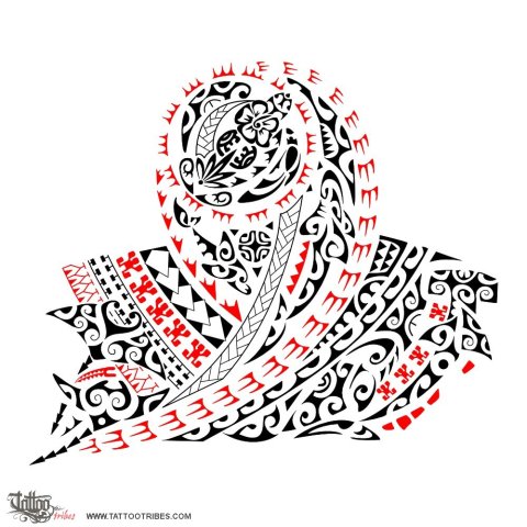 Ruku (Diving) tattoo design thumbnail