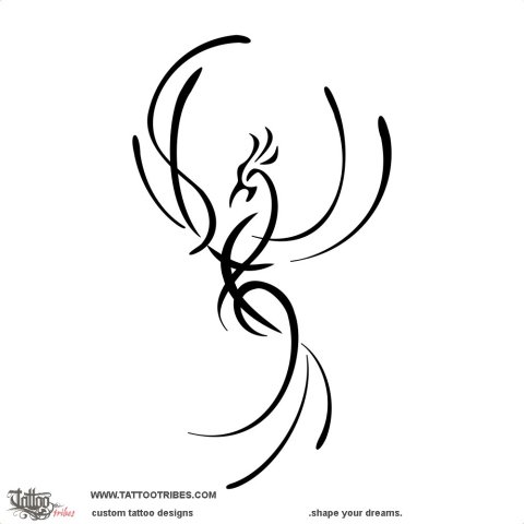 S+G+E Phoenix (Rebirth) tattoo design thumbnail