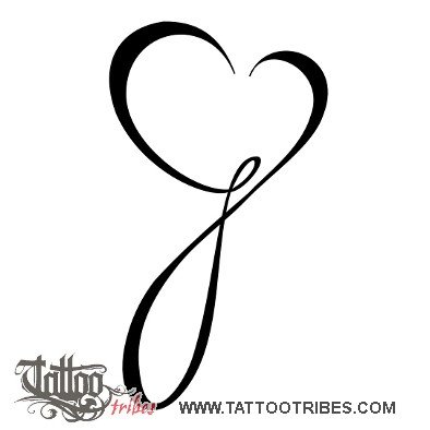 G heart (Love) tattoo design thumbnail