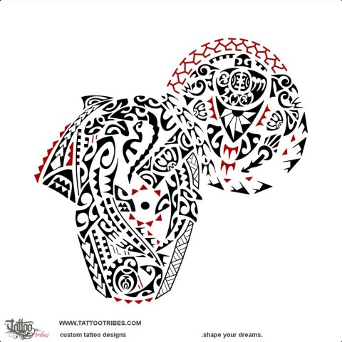 Ahunga (Origins) tattoo design thumbnail