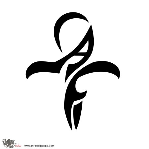 A+F Ankh (Eternal life) tattoo design thumbnail
