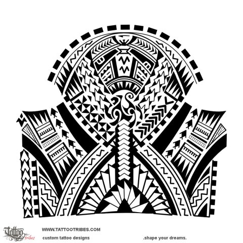 Shotokan (Family warrior) tattoo design thumbnail