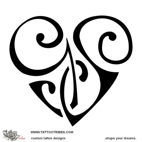 G+S heart (Bond) tattoo design thumbnail