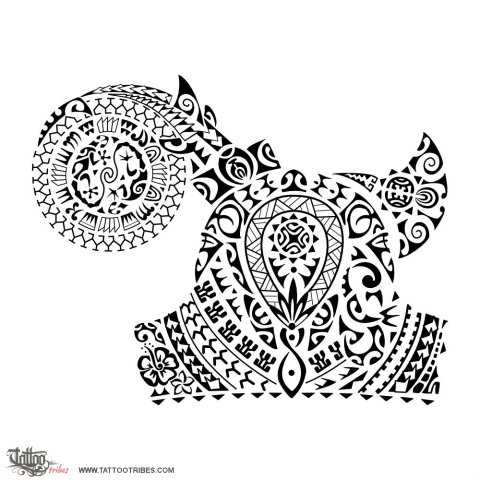 Hapori (Kinship, community) tattoo design thumbnail