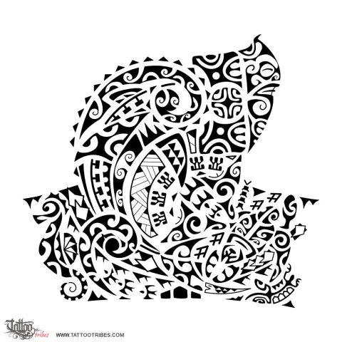 Ocean legacy (Vieira) tattoo design thumbnail