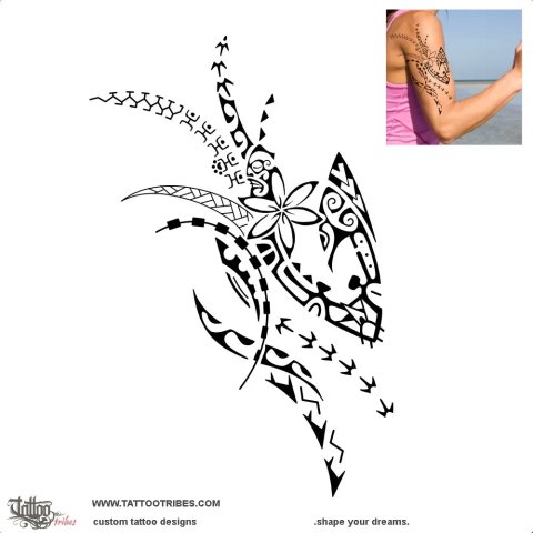 Amuri noa tu (Always) tattoo design thumbnail