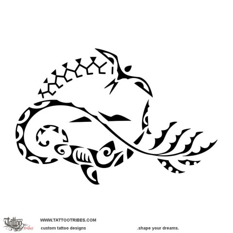Tetiaroa (Island logo) tattoo design thumbnail