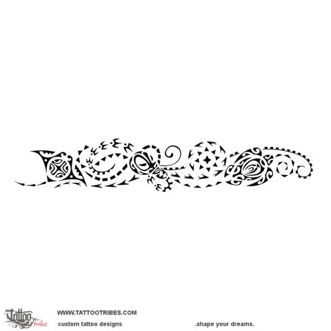 Fe'e (Octopus) tattoo design thumbnail