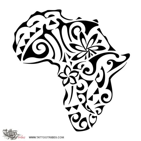 Africa (Freedom, rebirth) tattoo design thumbnail