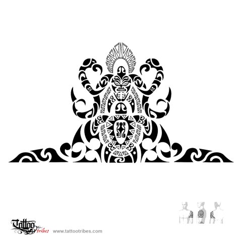 Maori half sleeve (Birth of an angel) tattoo design thumbnail