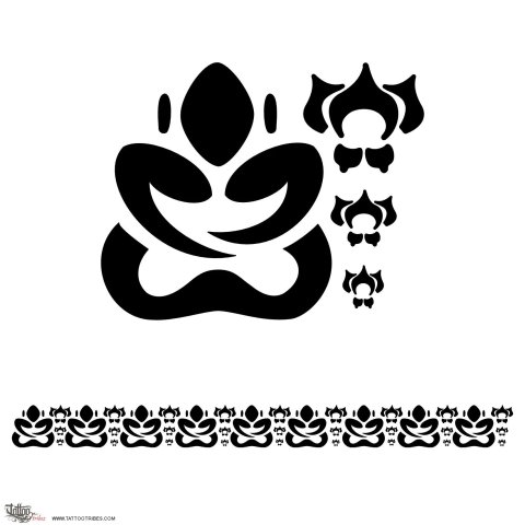 Nine Buddhas (Protection) tattoo design thumbnail