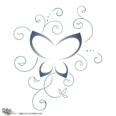 Butterfly (Soul) tattoo design thumbnail