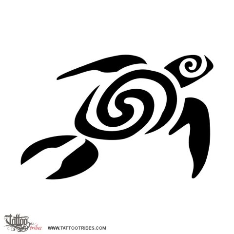 Flair turtle (Family) tattoo design thumbnail