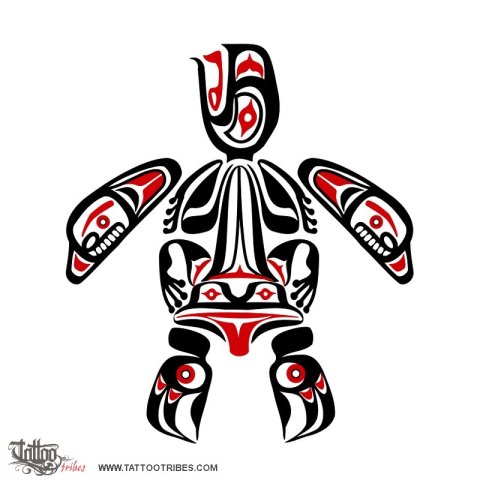 Frog turtle (Transformation, life) tattoo design thumbnail