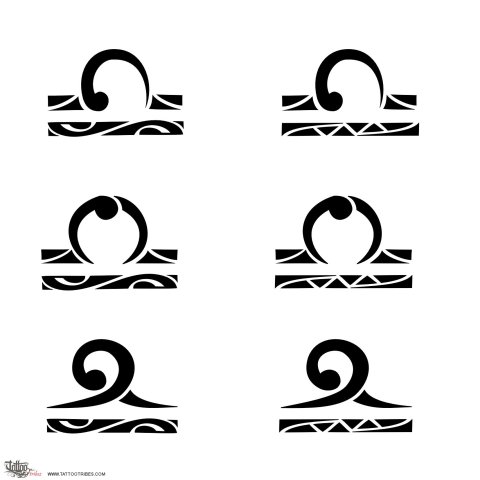 Libra (Zodiac sign) tattoo design thumbnail