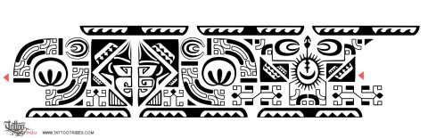 Marquesan ankle-band (Protection, balance) tattoo design thumbnail