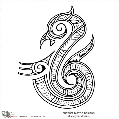 Maori manaia (Protection) tattoo design thumbnail