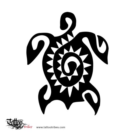 Tortoise (Fertility, family) tattoo design thumbnail
