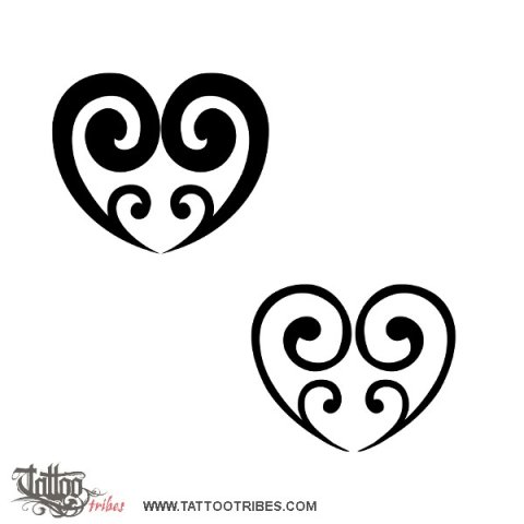Twin children (Love, family) tattoo design thumbnail