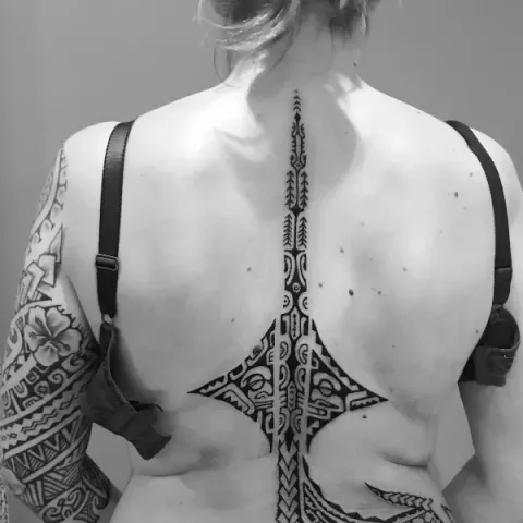 Tanne - Polynesian back and sleeve
