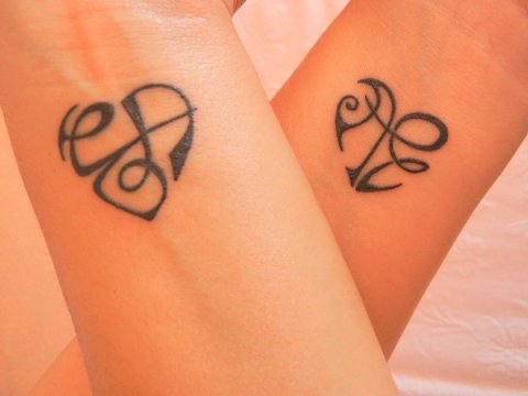 Alessia - E+A & A+E: real inked placement tattoo photo thumbnail