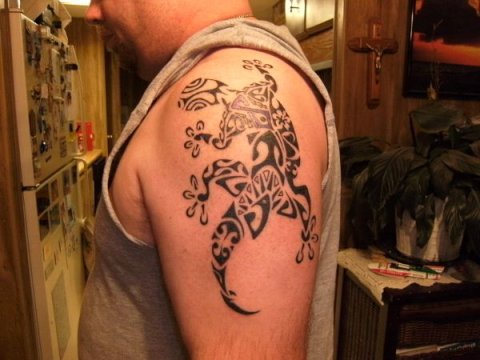 Brian - Gecko: inked placement tattoo photo thumbnail