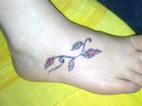 Colomba - ladybugs: real inked placement tattoo photo thumbnail