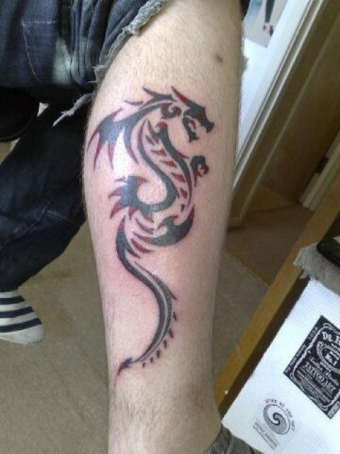 Cory - Dragon: real inked placement tattoo photo thumbnail