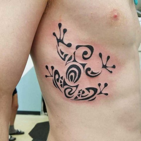 Dale - fertility frog: real inked placement tattoo photo thumbnail