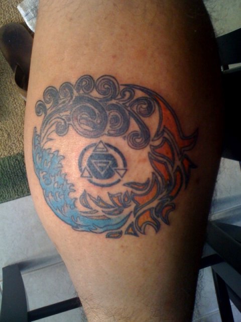 Dave - 4 Elements: real inked placement tattoo photo thumbnail