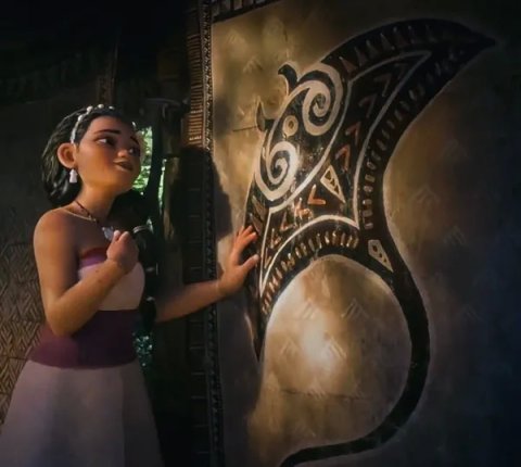 Disney Moana 2 - manta: inked placement tattoo photo thumbnail