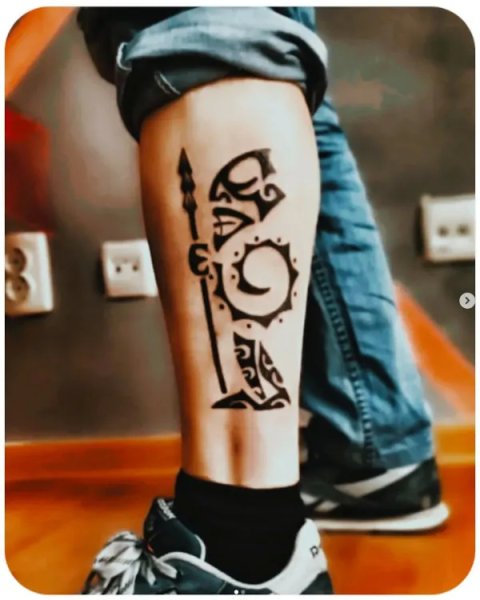 Egor - Tiki warrior: inked placement tattoo photo thumbnail