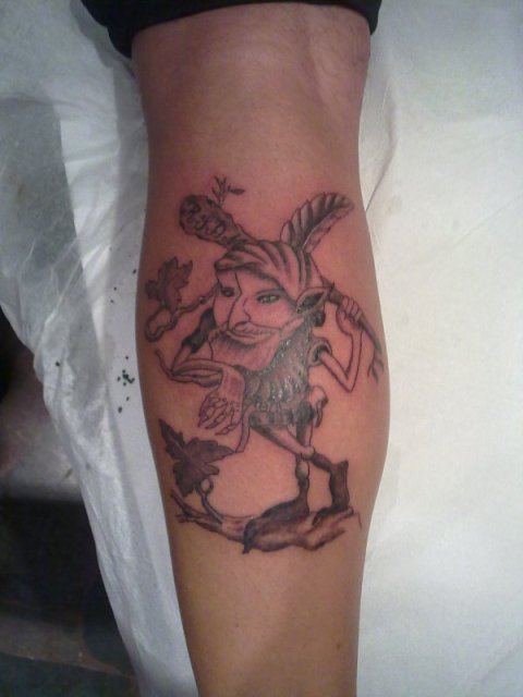 Evilzone - Gnome: real inked placement tattoo photo thumbnail