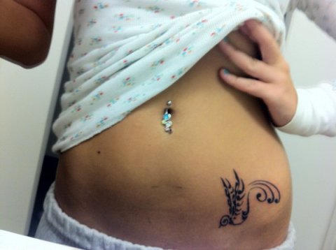 Gillian - Swallow: real inked placement tattoo photo thumbnail