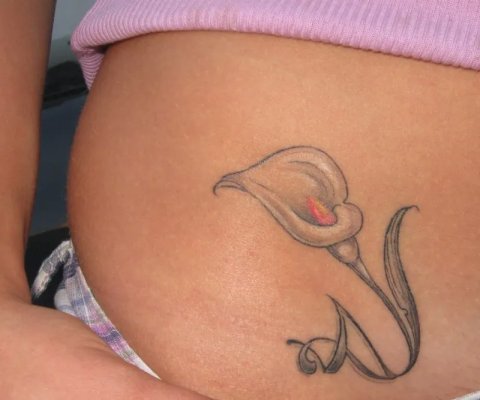 Giulia - calla: inked placement tattoo photo thumbnail
