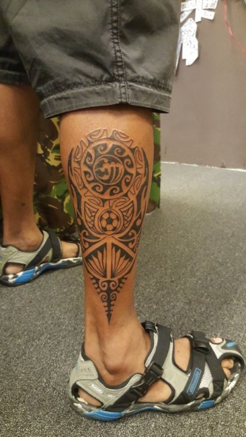Guest - E+M sun piece: real inked placement tattoo photo thumbnail