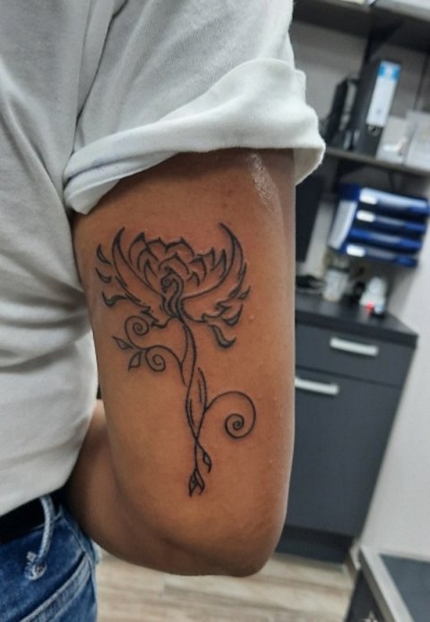 Guest - Phoenix & lotus: inked placement tattoo photo thumbnail