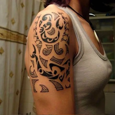 Guest - Polynesian band: inked placement tattoo photo thumbnail