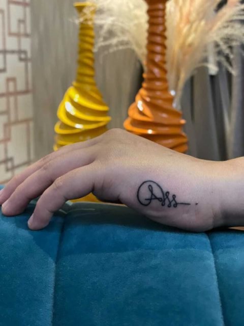 Guest - Unalome A: real inked placement tattoo photo thumbnail