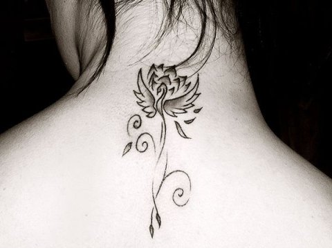 Izzy - Phoenix lotus: real inked placement tattoo photo thumbnail