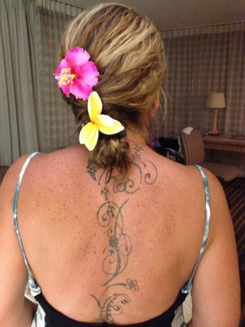 Karin - Waikiki: real inked placement tattoo photo thumbnail