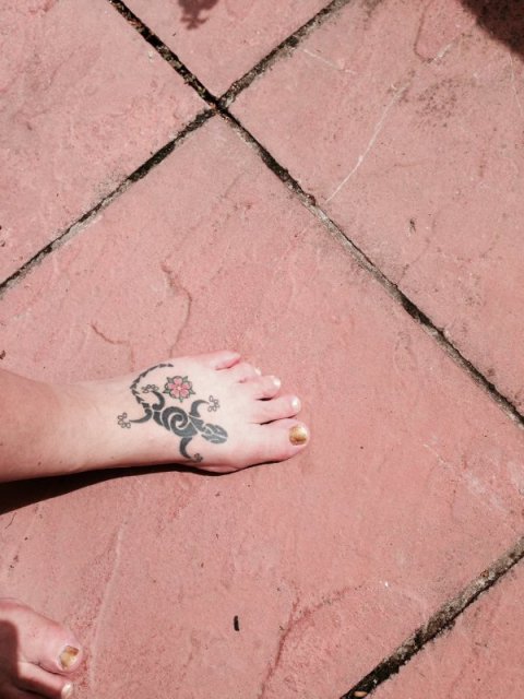 Lisa - Gecko: real inked placement tattoo photo thumbnail